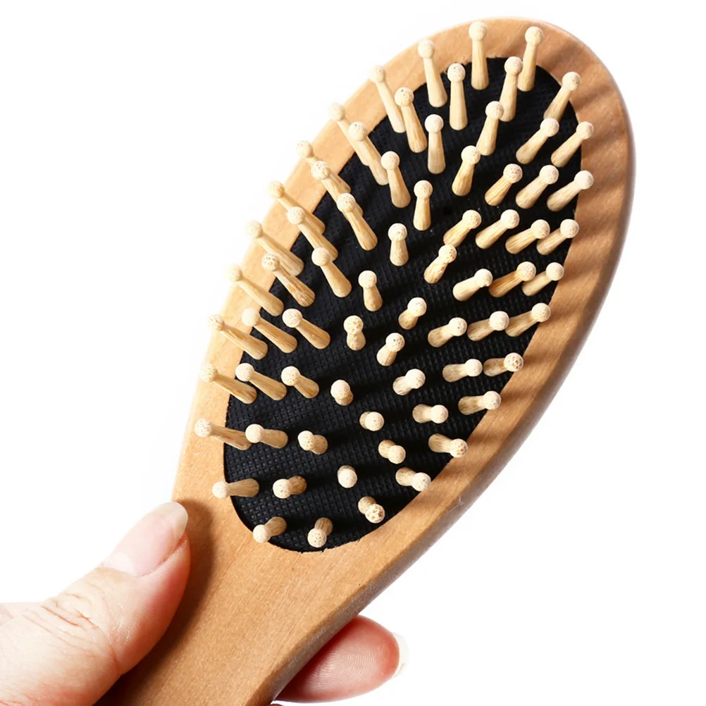 مشط خشبي 17.5*8.8*2.6 سنتيمتر الخشب الطبيعي فروة الرأس مدلك التقشير إزالة القشرة مكافحة ساكنة فرشاة تنفيس الشعر لتحسين