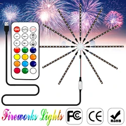 LED Firework Light WS2812B WS2812 Individually Addressable Led Strip Module 366 Effect 21Keys RF Wireless Remote Controller