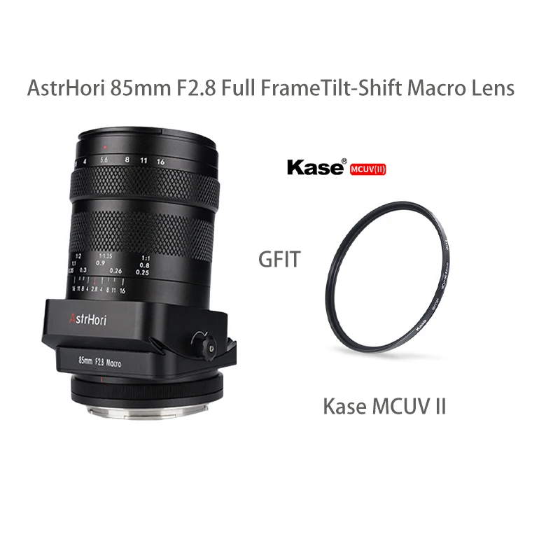 AstrHori 85mm F2.8 Full FrameTilt-Shift Macro Lens Manual Focus Camera for Sony A7M3  R4 6400 A7C Canon R5 R6 Nikon Z6 7 Sigma L