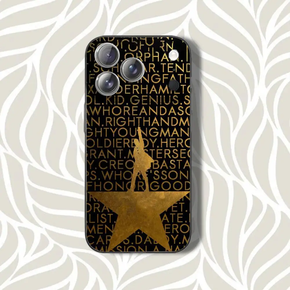 حافظة هاتف H-Hamilton L-Lyrics-E لهاتف iPhone 16,14,11,17,13,15,12,Air,Plus,Pro,Max,E,Mini Frosted for MagSafe Magnetic Gray