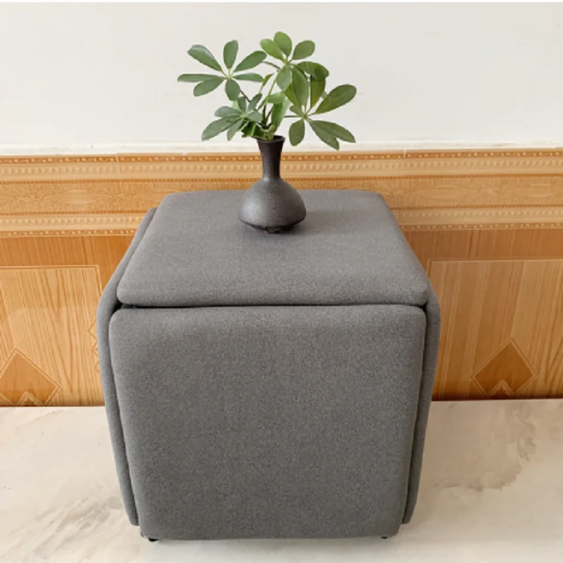 IHOME Creative Cube Stool Home Living Room Coffee Table Five-in-one Sofa Stool Square Multifunctional Small Stool Can Be Stacked