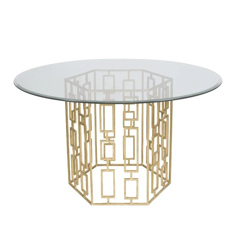 American light luxury retro hexagonal coffee table/soft villa/hotel/dining table/American coffee table
