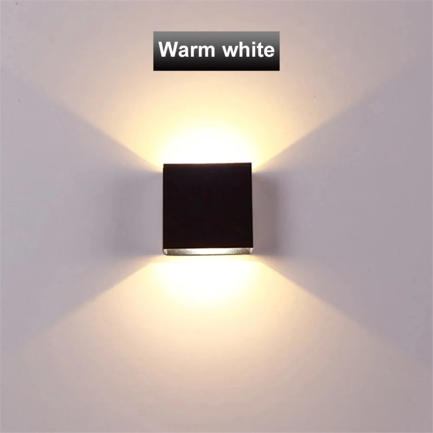 Sleek and modern decorative aluminum LED wall light with 12W design, perfect for enhancing the ambiance of your porch, garden, b