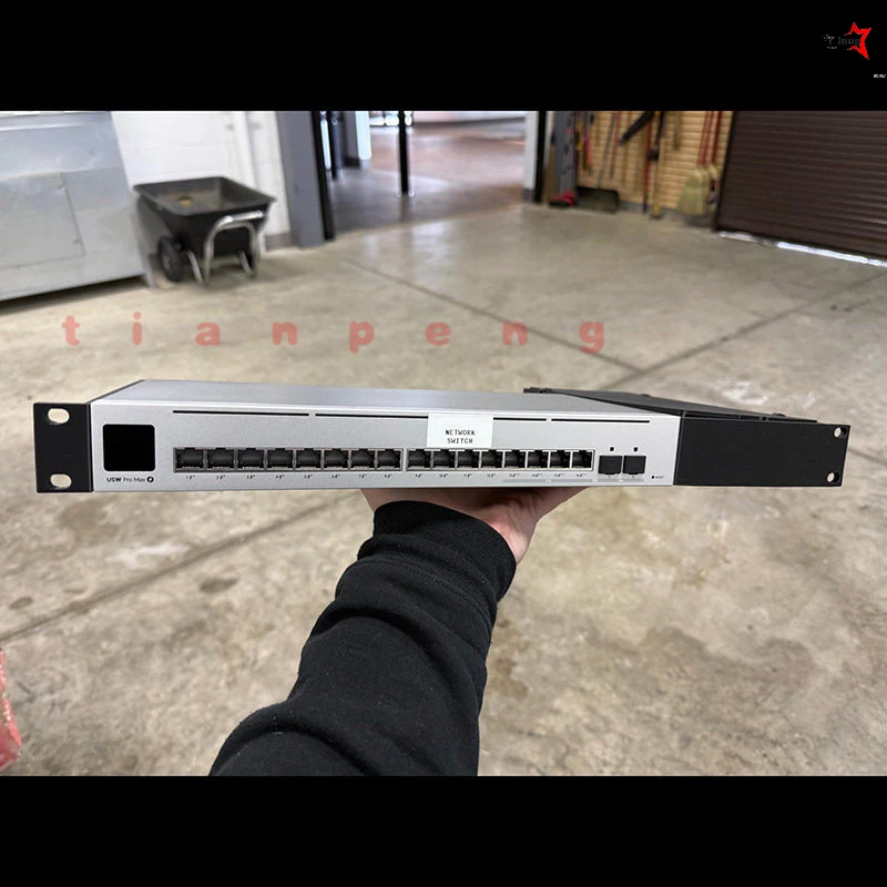 WYORESY For Ubiquiti UniFi (USW-Pro-Max-16/16-PoE)  Network Gear 19 Inch Rack-Free Mount Support Bracket Cabinet Equipment
