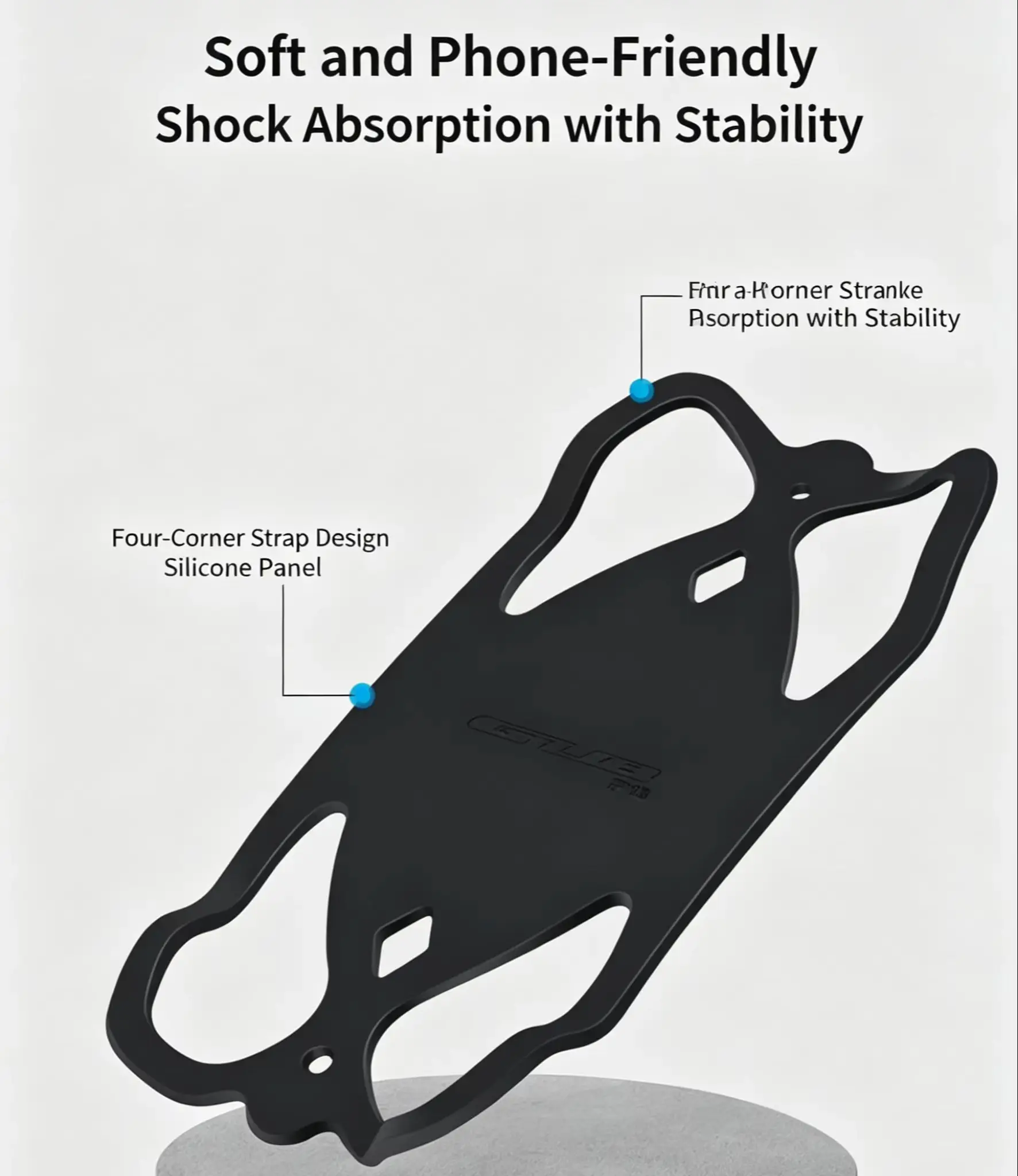 GUB Silicone Bicycle Phone Holder Navigation Phone Bracket Cycling Shockproof Mount Adapter For Garmin Bryton Magene XOSS IGPS - view 2