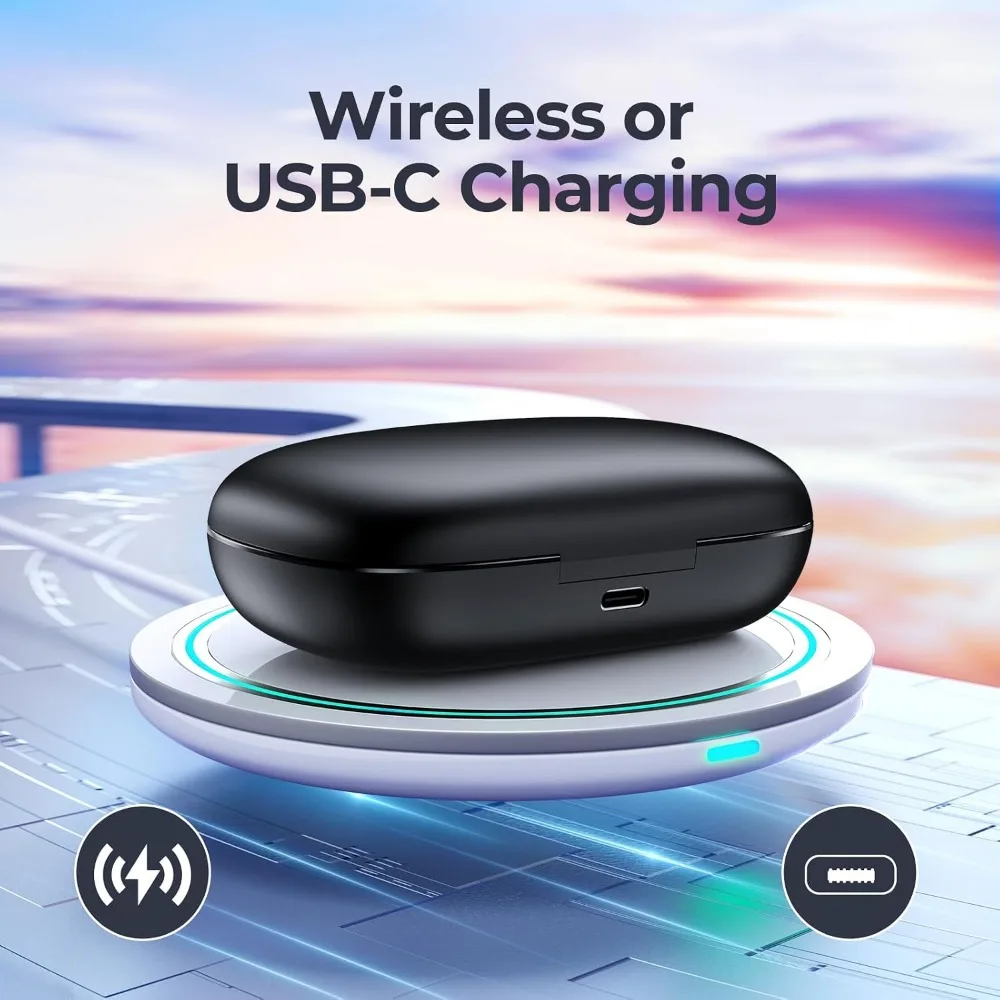Wireless Earbuds with Noise Cancelling, 90-Hour Playtime, Hi-Res Audio, and Water-Resistant Design for Sports and Running view 5
