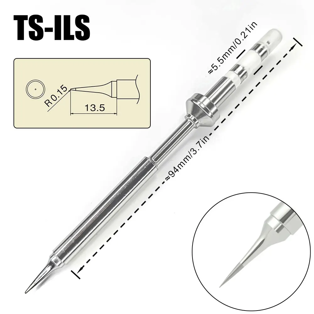 Pine64 TS100 TS101 Soldering Iron Tips Replacement Various Models of Pinecil Electric Soldering Iron Tip TS Series BC2 ILS C4 KU