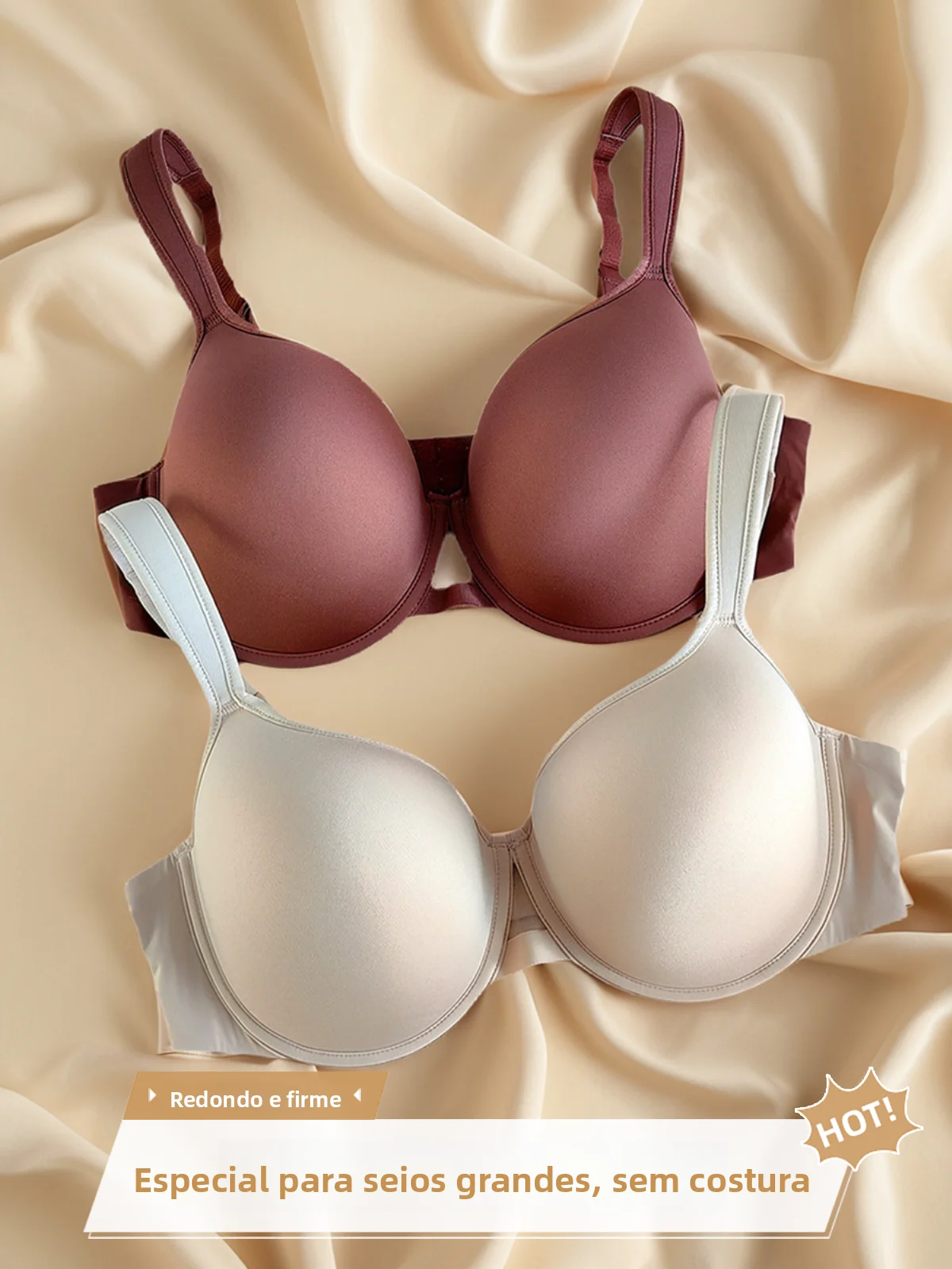 slimming-effect-large-size-bra-smooth-surface-thin-design-women's-underwear-with-wide-straps-full-cup-seamless-comfortable-fit