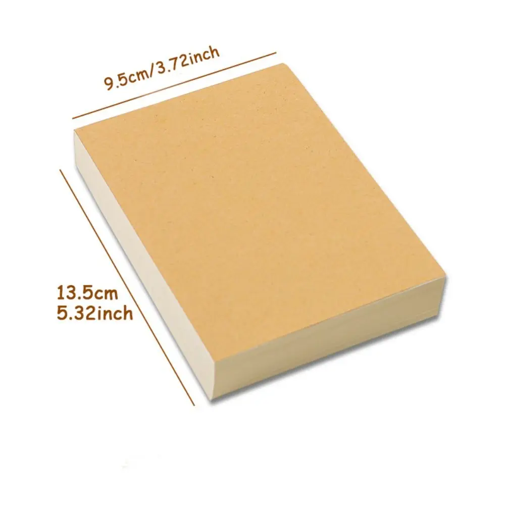 A6 Blank Draft Notebook Thicken Easy to Tear off DIY Office Notebook School Supply 252Sheets Writing Notepad School