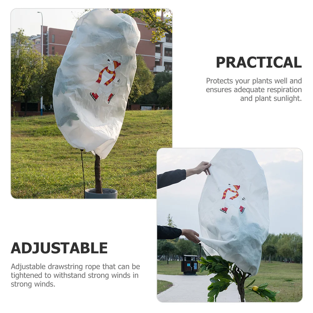 

Polar Bear Plants Garden Cover Non-woven Cloth Frost Covers for Outdoor Keep Warm Fabric Cloths