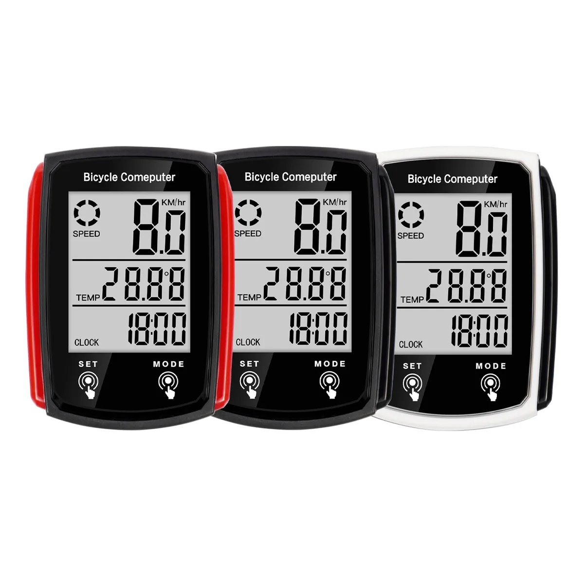 Square USB Luminous LCD Rechargeable Bicycle Computer Wired Speedometer - Road & Mountain Bike Cycling Odometer Speed Counter image 4