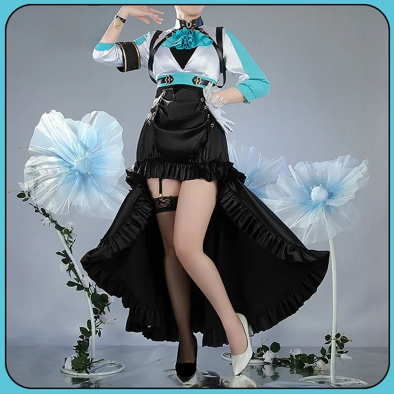 [Customized] Umamusume: Pretty Derby Cos Mejiro Ramonu Cosplay Costume Halloween Game Suit Women Dresses