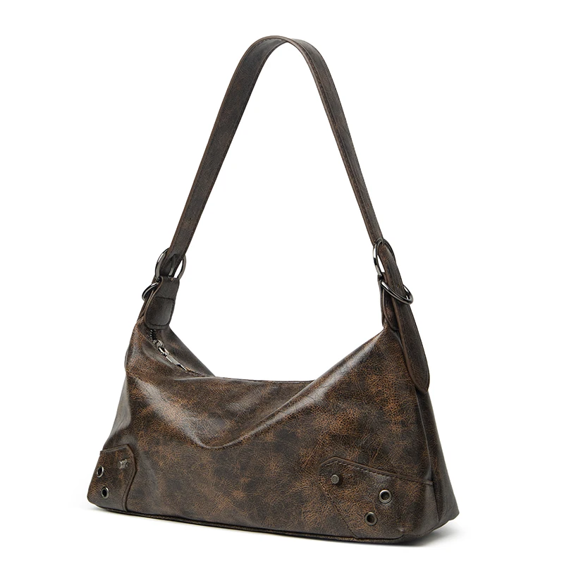 Shoulder Bag, Fashionable Retro Style, Trendy New Model, Large Capacity Tote Bag