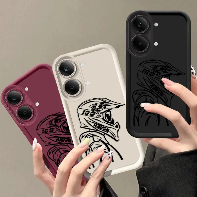 Flexible Silicone Case For Xiaomi Poco X8 Max Protective Cover Shockrpoof Driver Print Pattern Funda