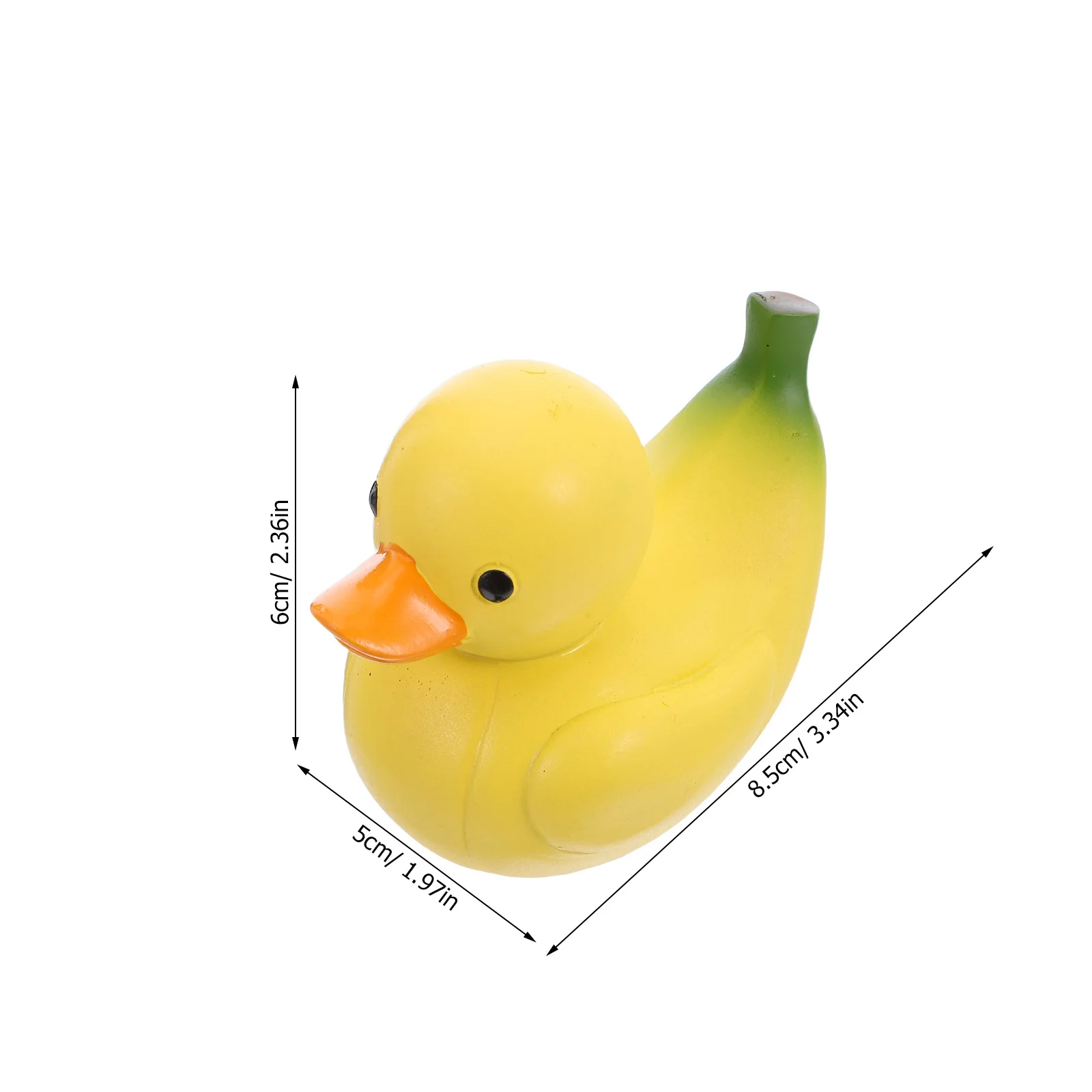 งานประติมากรรมเรซิ่นรูปเป็ดกล้วย ของตกแต่งโต๊ะทำงาน รถยนต์ ดีไซน์สร้างสรรค์ รูปสัตว์จิ๋ว น่ารัก ผลไม้ผสมผสานกับสัตว์ เหมาะสำหรับตกแต่งสำนักงาน