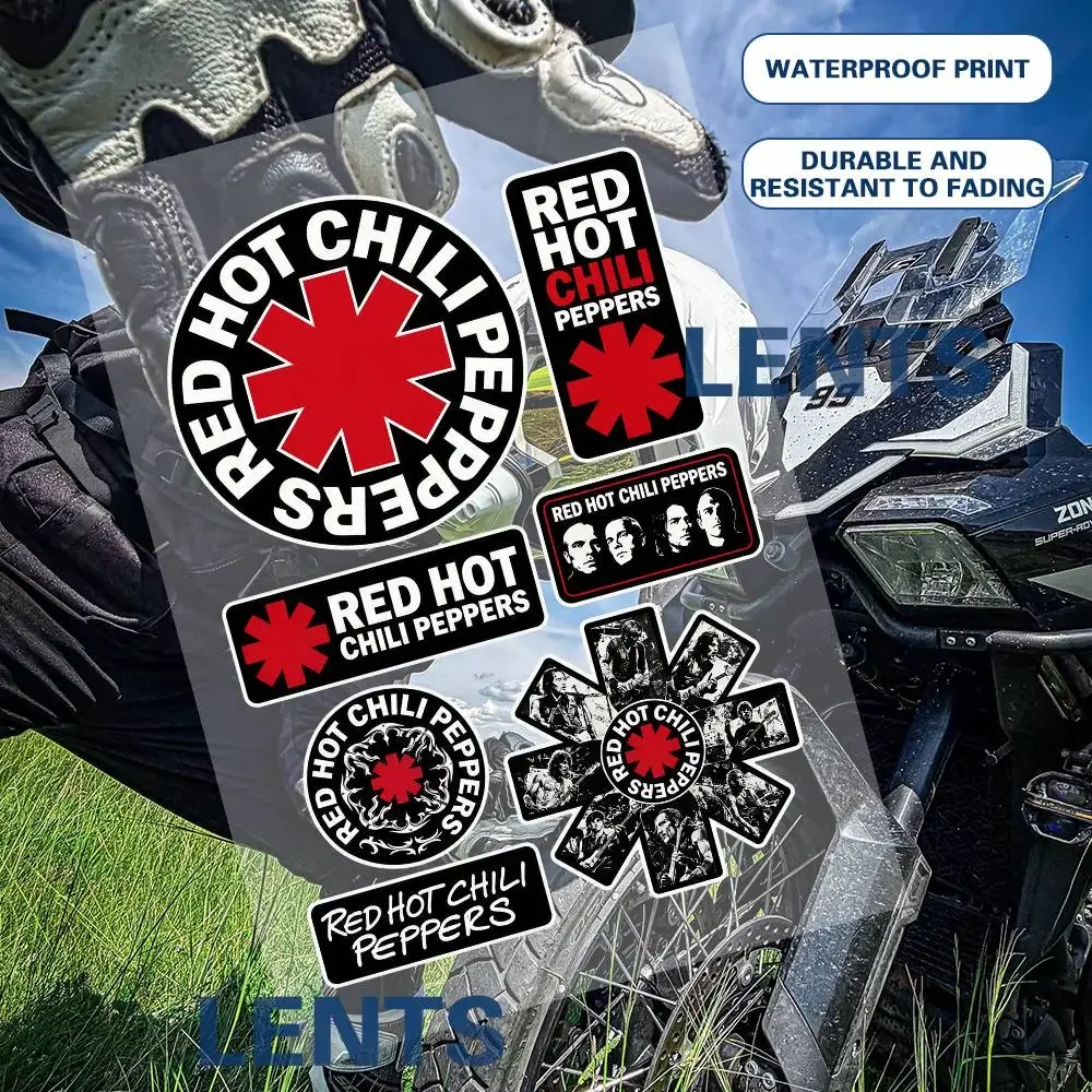 Re-s-d  Chili Pe-s-ppe-s-rs-s Graphic Stickers Set Waterproof Vinyl Decals For Motorcycle Helmet Car Laptop Skateboard Luggage