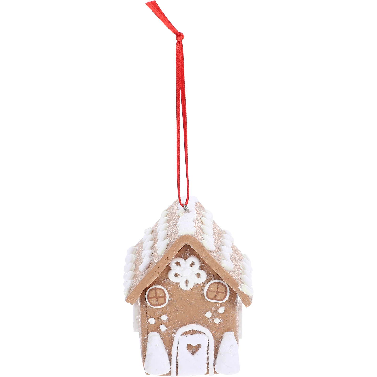 

Small House Pendant Christmas Tree Hanging Ornament Mini Clay House Decoration For Xmas Holiday Party Indoor Decor