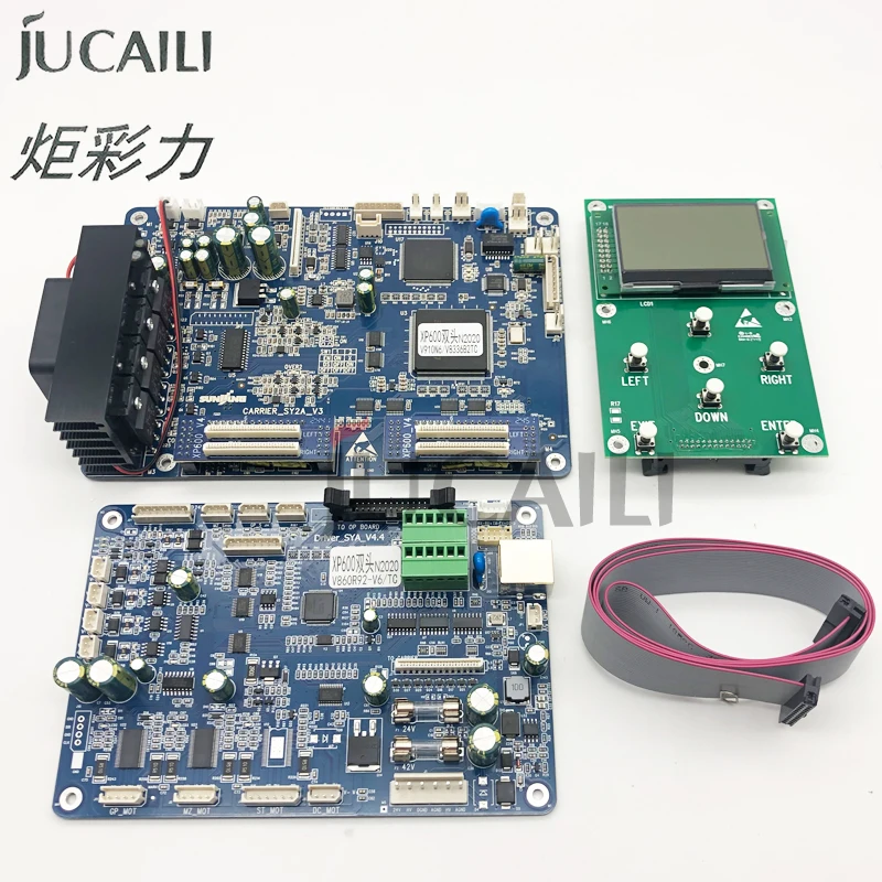 

Комплект платы Jucaili Senyang xp600, версия V6 для Epson xp600, плата каретки с двойной головкой, основная плата с кабелем для передачи данных