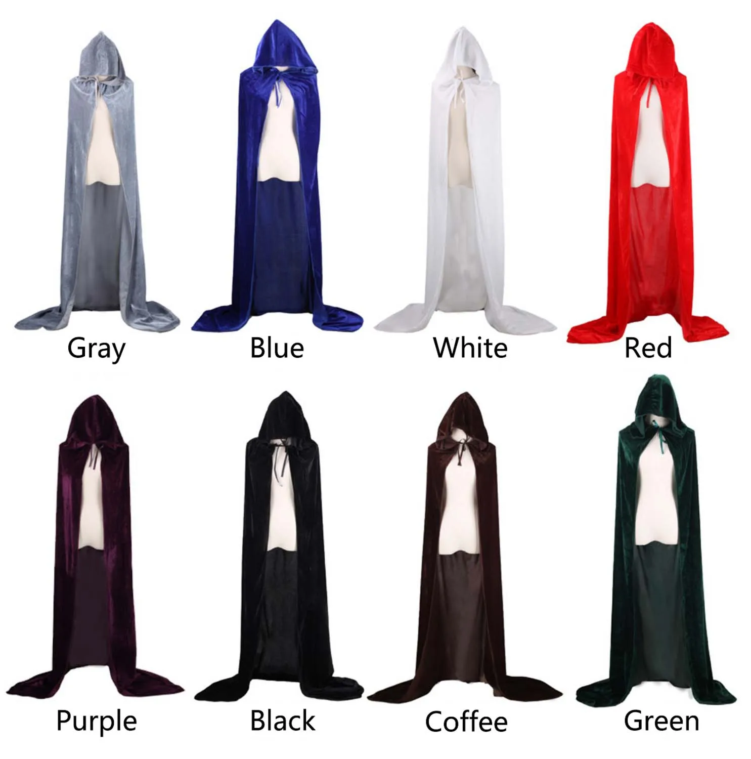 Capa de terciopelo Pleuche de Navidad, disfraz Medieval con capucha, bruja, Wicca, vampiro, disfraz de Halloween y Navidad
