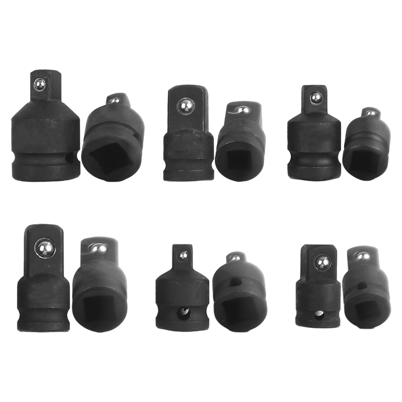 For Pneumatic Tools Air Tool Accessories Pneumatic Adaptor Mechanical Tool Socket Adapters 6 Pieces Set Compatible For 1 2