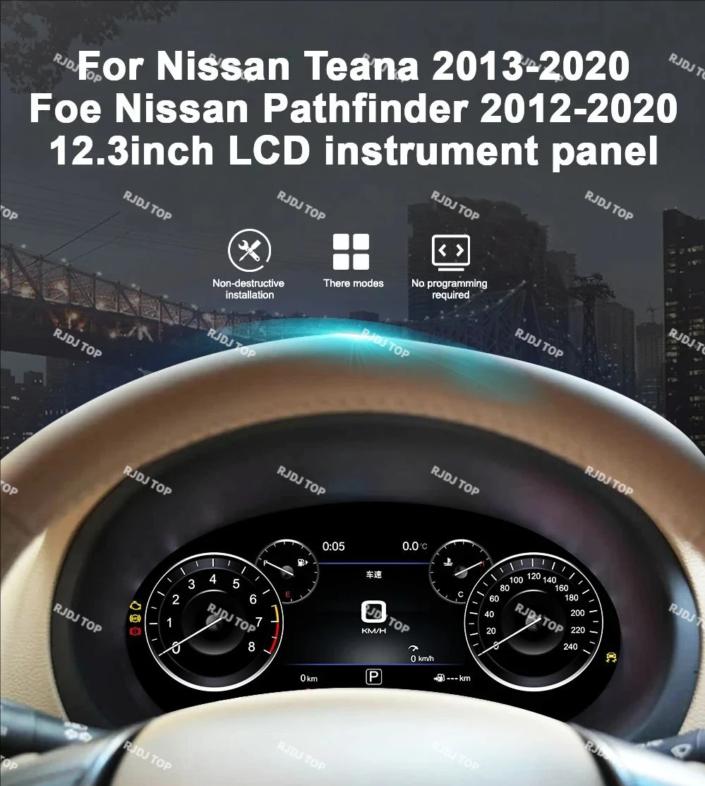 Linux For Nissan Pathfinder Teana Altima 2012- 2020 Digital Cluster LCD Dashboard Cockpit Virtual Instrument Speed Meter