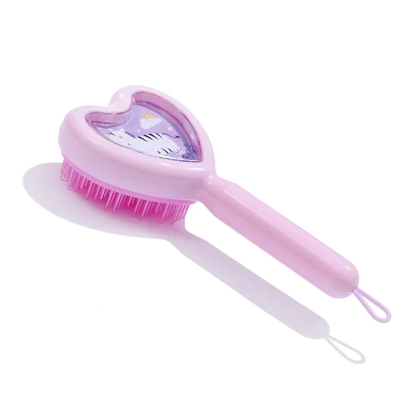 Kids and Woman Scalp Massage Comb Heart Shape Anti-static Hair Brush Hair Brush for Salon Hairdressing Styling Tool Barber Combs