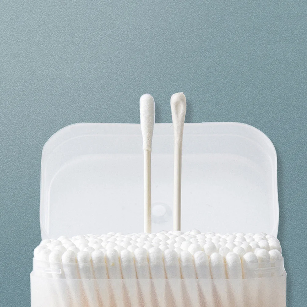 200 Pcs Cotton Swab Baby Swabs Double-headed Ear Cleaning Wax Cleaner Multi-function Sticks Hygiene Absorbent