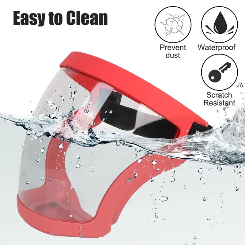 Protective Mask Electric Welding Cutting and Grinding Mask Transparent Face Protection Dust-proof Protective Mask