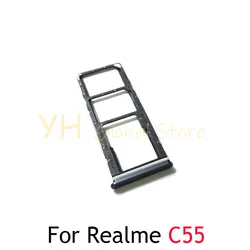 For OPPO Realme C51 C53 C55 C63 C65 C67 Sim Card Slot Tray Holder Sim Card Repair Parts