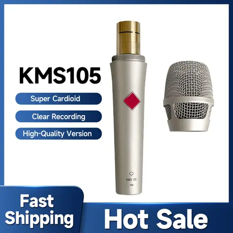 KMS105 컴퓨터 녹음 게임용 슈퍼 카디오이드 전문 콘덴서 마이크 노래 생활 가라오케 보컬