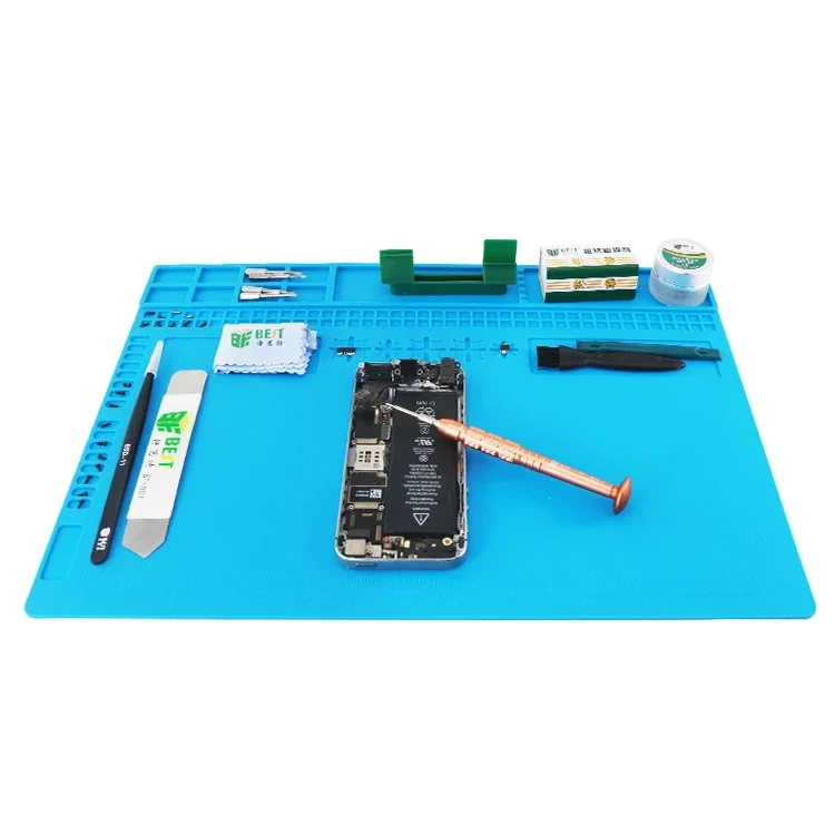 New 340*240mm Insulation Pad Heat-Resistant Silicon Soldering Mat BGA CPU Work Pad Desk Platform Solder Rework Repair Tool Mat