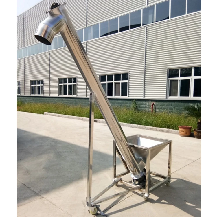 Vibrator Hopper Equipped Powder Elevator Automatic Auger Screw Feeder