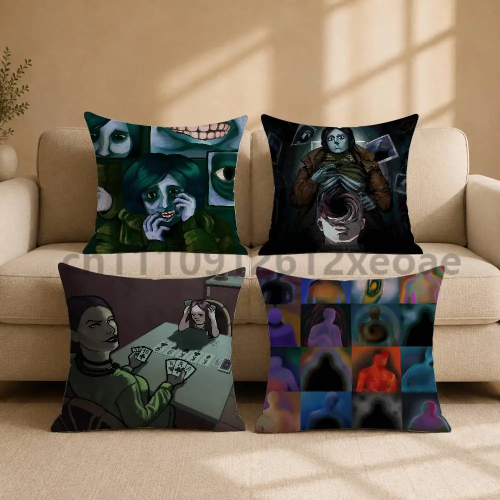 No I m not a Human Double-Sided Printed Pillowcase Cushion Cover for Sofa Bed Couch Living Room Home Decor
