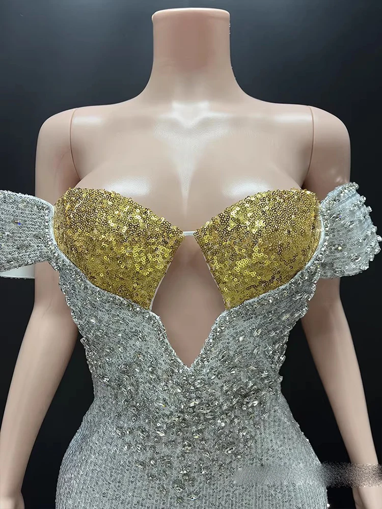 Vestido de lentejuelas bloqueado de Color Sexy con estampado en caliente de alta calidad, ropa de mujer personalizada de nueva moda 2025