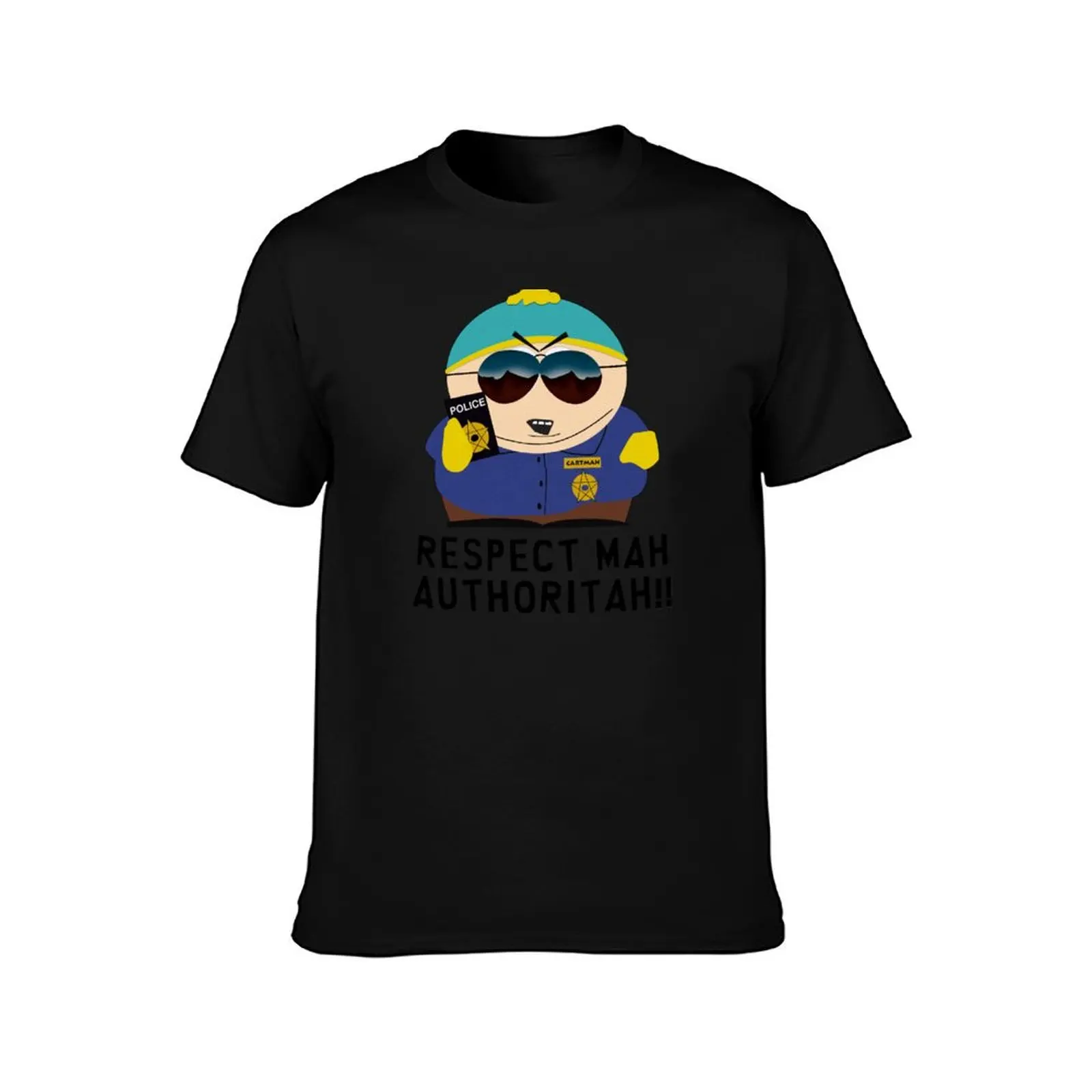 RESPECT MAH AUTHORITAH! Temporary design T-Shirt, Classic Crew Neck Shirt, Breathable Cotton Everyday Tee