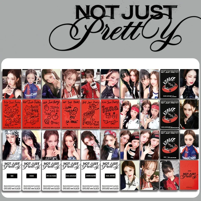 

Kpop IZNA 2nd Mini Album Nnot Just Pretty Card Двусторонняя печать Matte Film LOMO Card Koko Mai Sarang Saebi Fans Collections