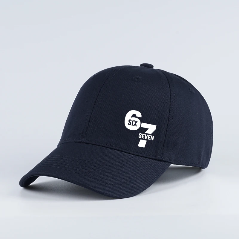 Number 67 Six Seven Print Baseball Cap Men Women Vintage Adjustable Dad Hat Sport Sun Hat