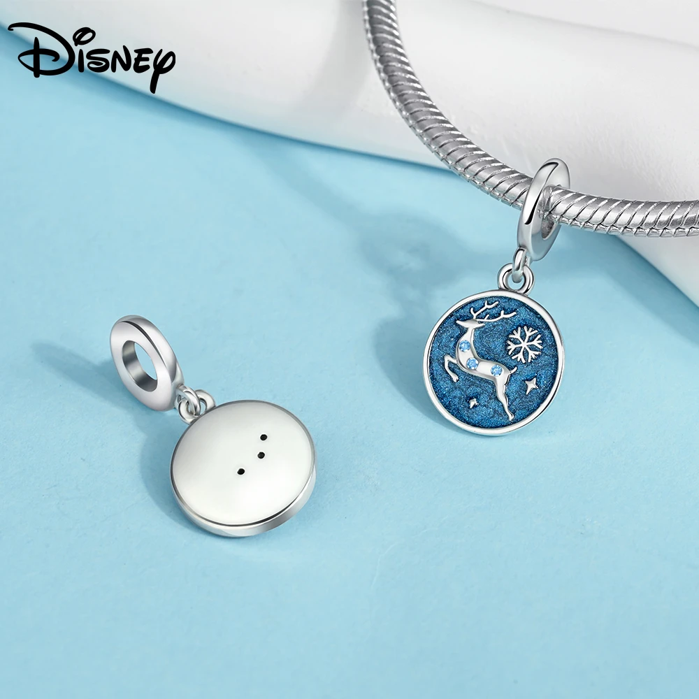 Colgante de plata 925 con diseño de flores para hombre y mujer, colgante de Boutique apto para collar, pulsera Original, regalos de fiesta de Navidad Diy