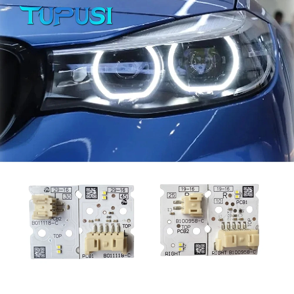 

White Lightsource Angel Eyes DRL Boards for 2017-2020 BMW 3 Series F34 GT LED Headlight 63117493235 63117493236 7493235 7493236