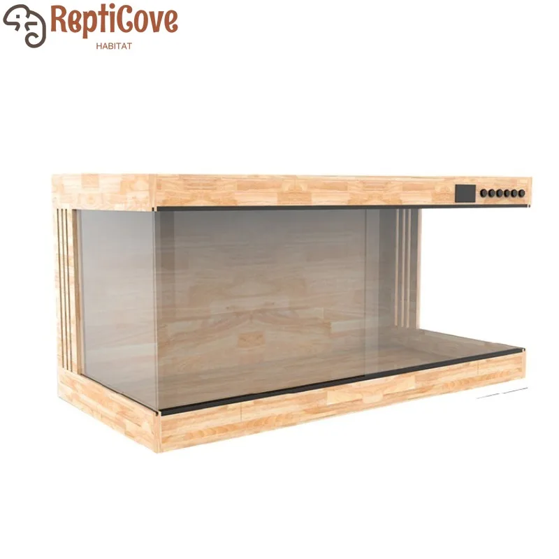 

Изготовленный на заказ интеллектуальный разводчик с контролируемой температурой, дубовый панорамный террариум для черепах, змей, лейпардов и чудовиков