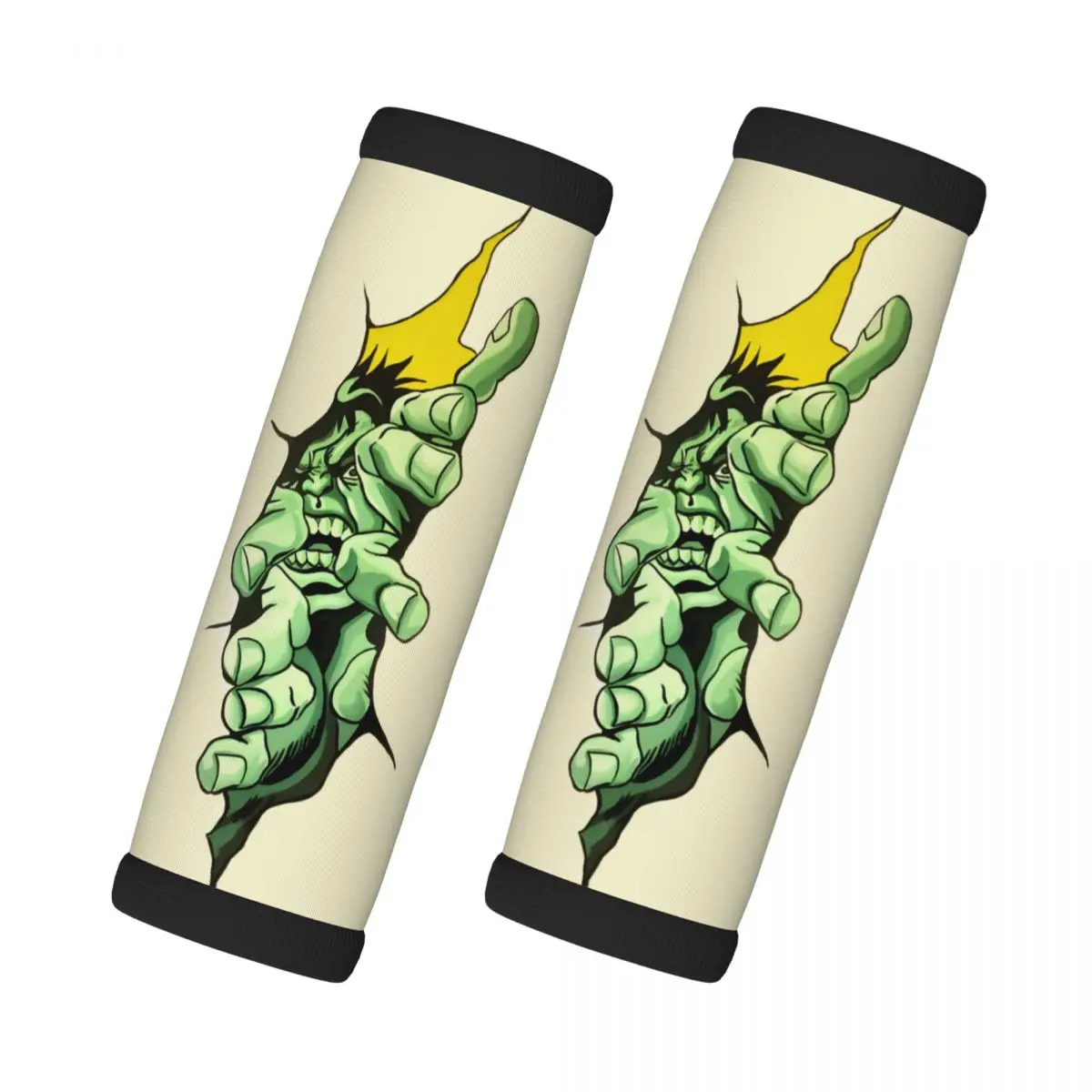 

Custom Hulk Comic Art 2 Pcs Luggage Handle Wrap Suitcase Identifier Handle Grip Neoprene Luggage For Car Interiors