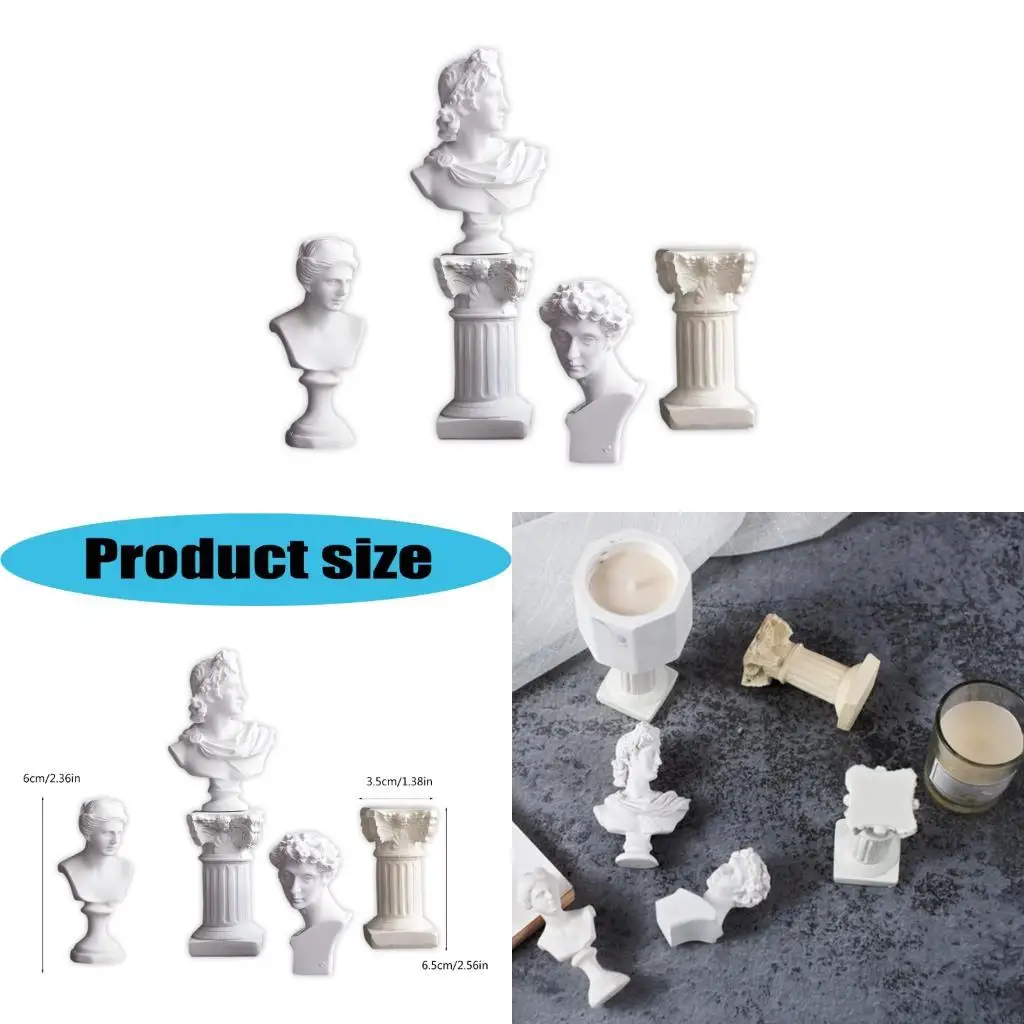 62KD Roman Pillar Greek Column Statue Greek Mythology Figurines Greek Bust Sculptures