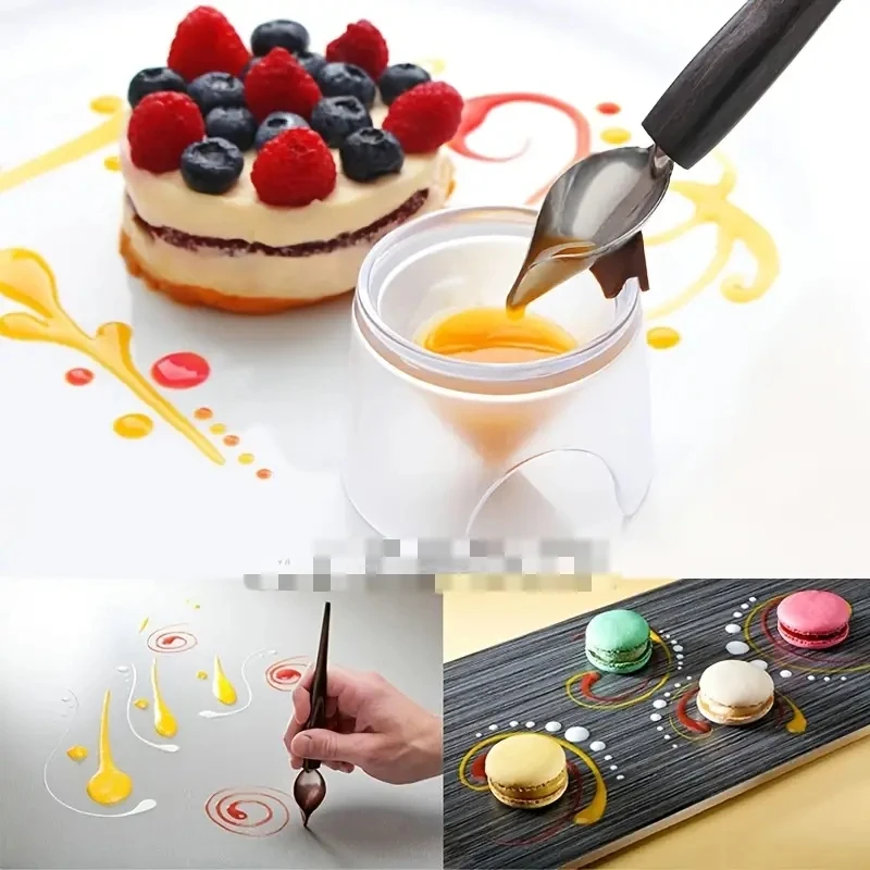 1pc Chocolate Cream Spoon Stainless Steel For Coffee Baking Cake Decoration,Sauce Embellishment Confectionery Bakery Tools