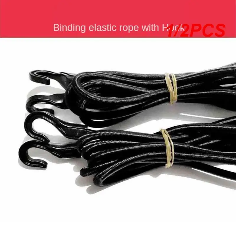 1/2PCS Rope With Hook Reliable Tightness Multifunctional Zip Ties For Canoe Bikes Outdoor Sports Essential Rope Durable