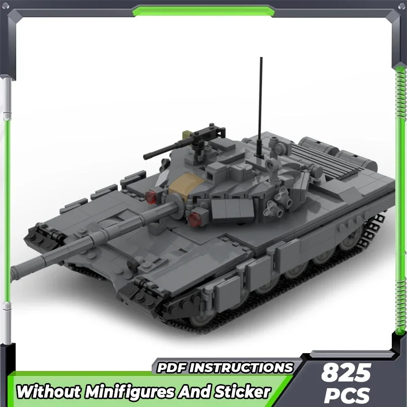 Moc Building Bricks Military Weapon Model T-90A V2 Tank Technology Modular Blocks Gifts Toys For Children DIY Sets Assembly