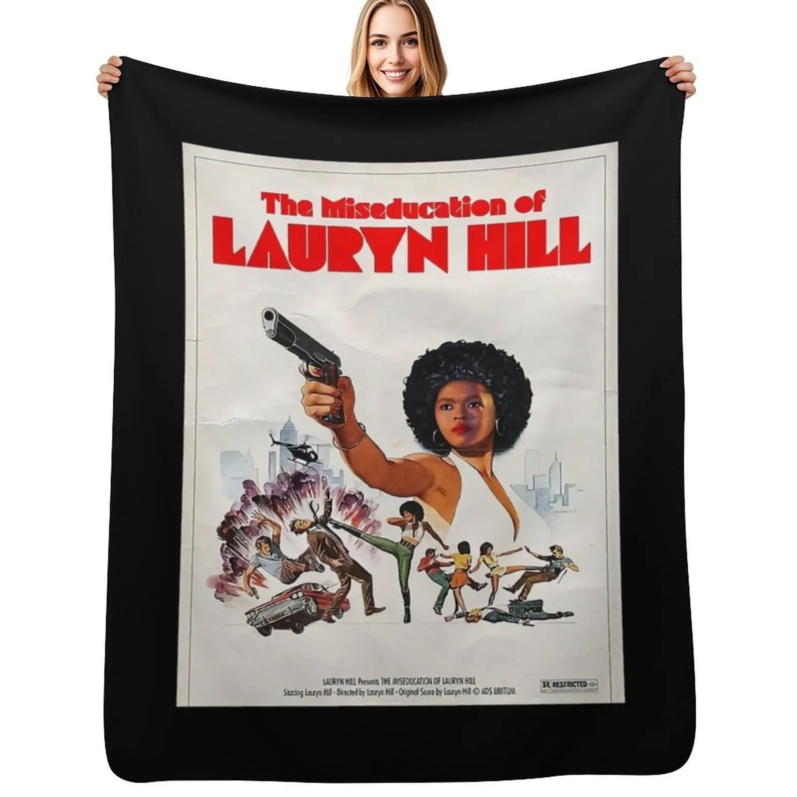 

Lauryn Hill Miseducated Throw Blanket Compact Warm Blanket for Car Road Trip