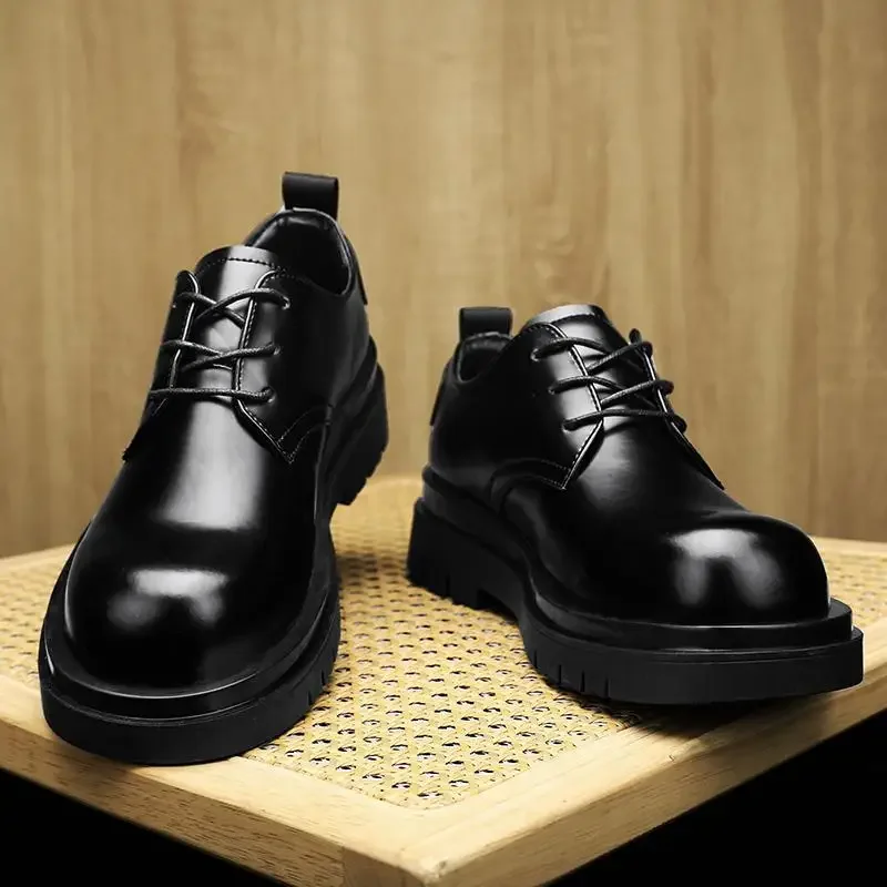 Party Boys Men's Shoes Classic Casual Labor Protection Work Board Shoes Casual Leather Shoes