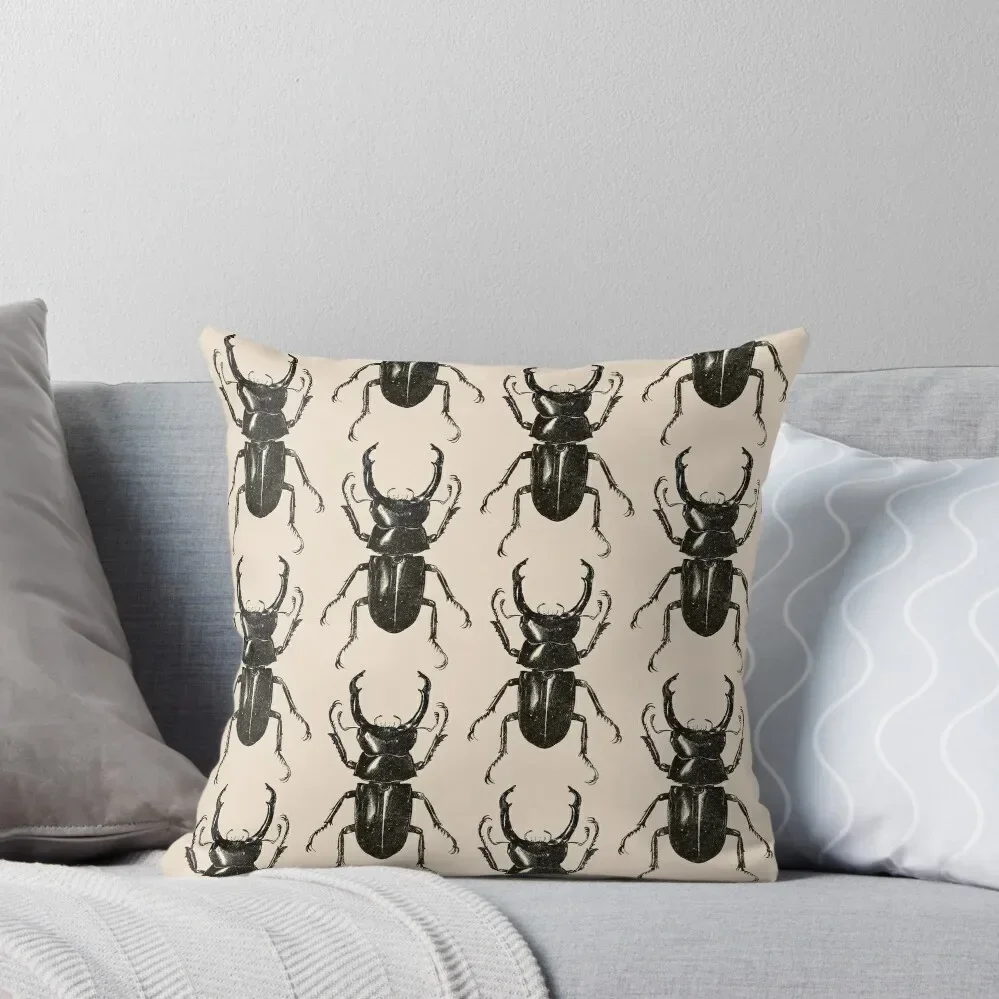 

Stag Beetle pattern Throw Pillow pillowcases for sofa cushions Cushions For Children Christmas Pillows Cushions Cover pillow