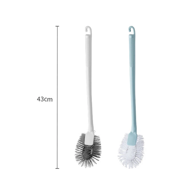 Toilet Brush for Household Use, Toilet Brush for Cleaning Toilet Brush Long Handle, Wall-mounted Perforation-free Cleaning Brush