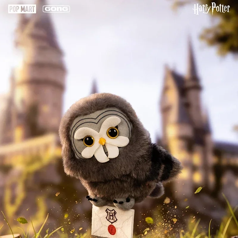 POP MART GONG Harry Potter Serie de Peluches de Búhos Colgante Caja Sorpresa Figura de Anime Caja Misteriosa Juguetes Adornos Figuritas Muñecas